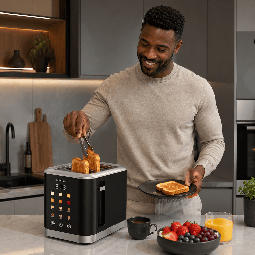 Kumtel 2-Slice Touchscreen Toaster 800W - HTS-03 - Image 4
