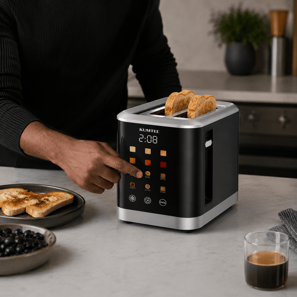 Kumtel 2-Slice Touchscreen Toaster 800W - HTS-03 - Image 3